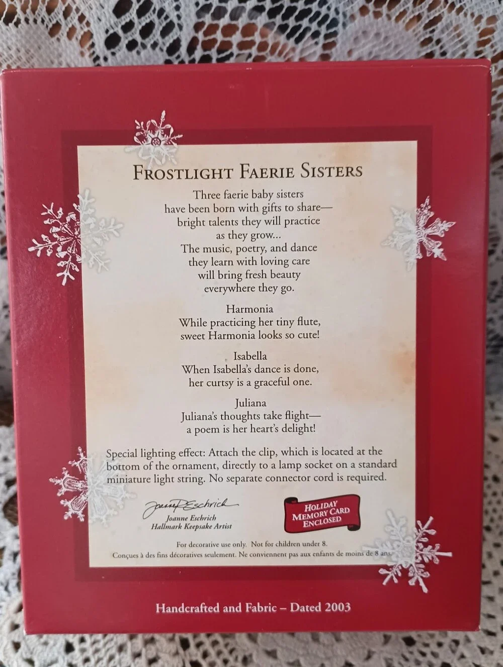 VINTAGE HALLMARK SET OF 3 ORNAMENTS CHRISTMAS 2003 